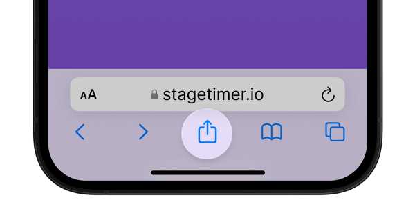 Share button on iOS Safari