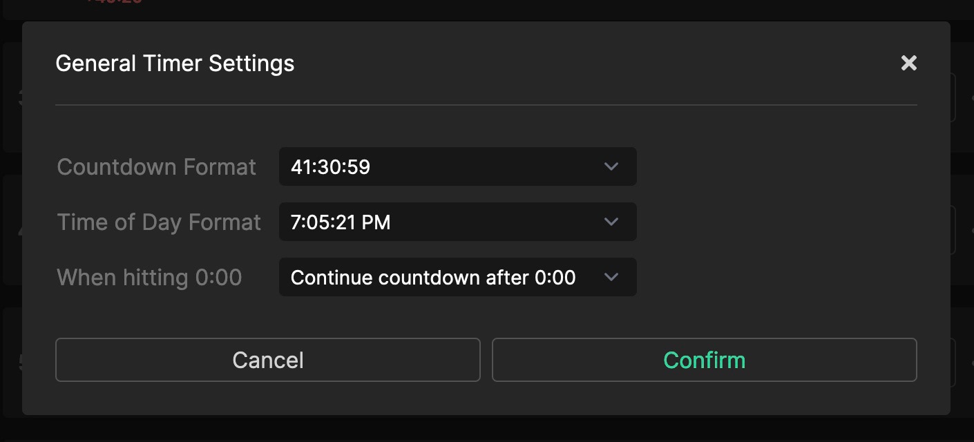 Improved time formats