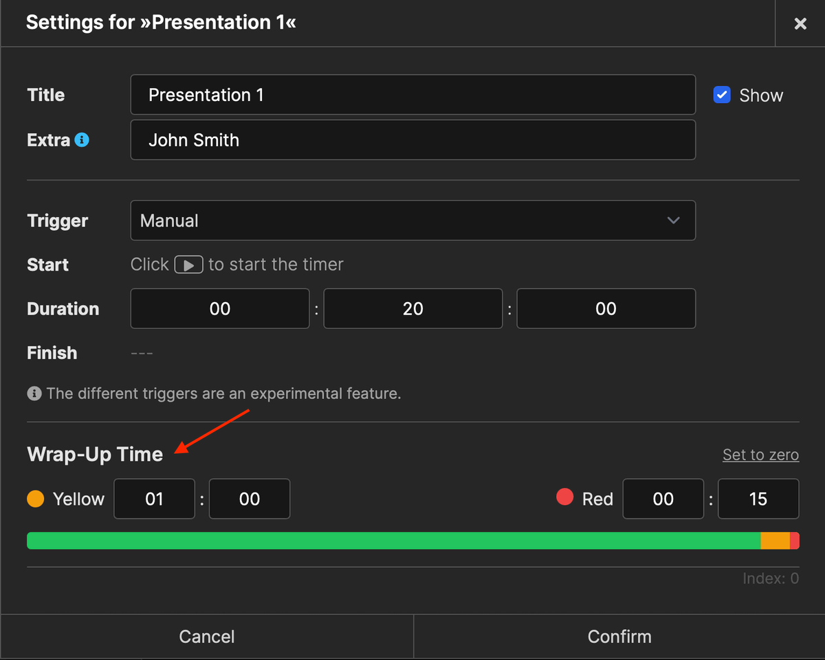 Customize Wrap-Up Time settings