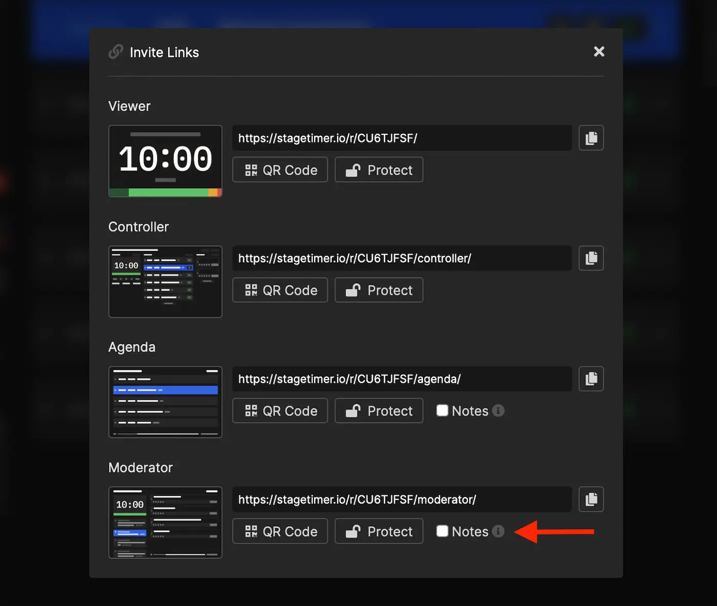 Share notes with your team