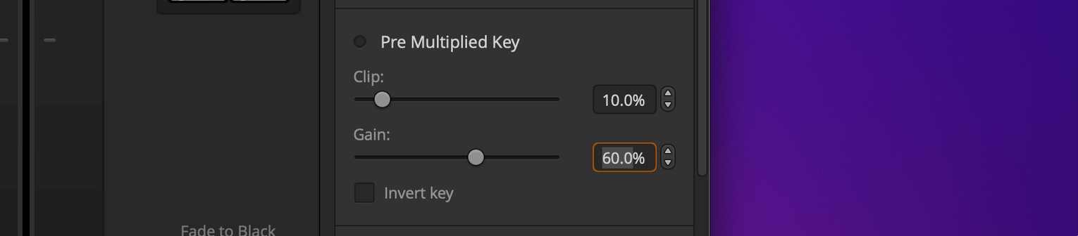 ATEM Software Control key refinement