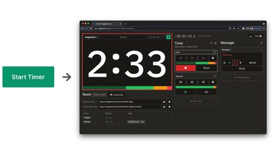 Free speaker timer for producers, presenters, production teams and conference organizers that runs in the cloud