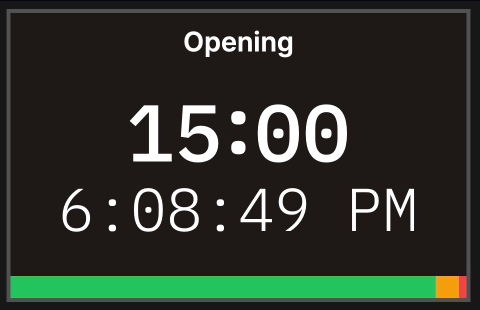 Timer preview