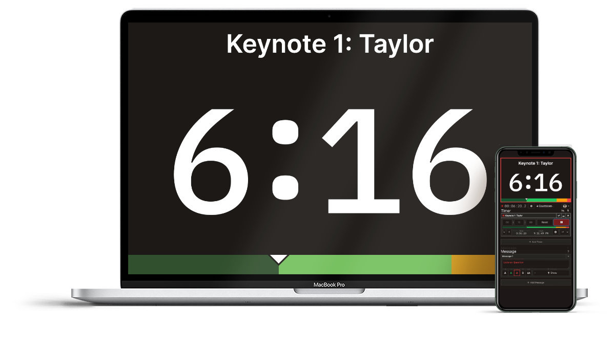 Shareable remote-controlled timer for broadcasting