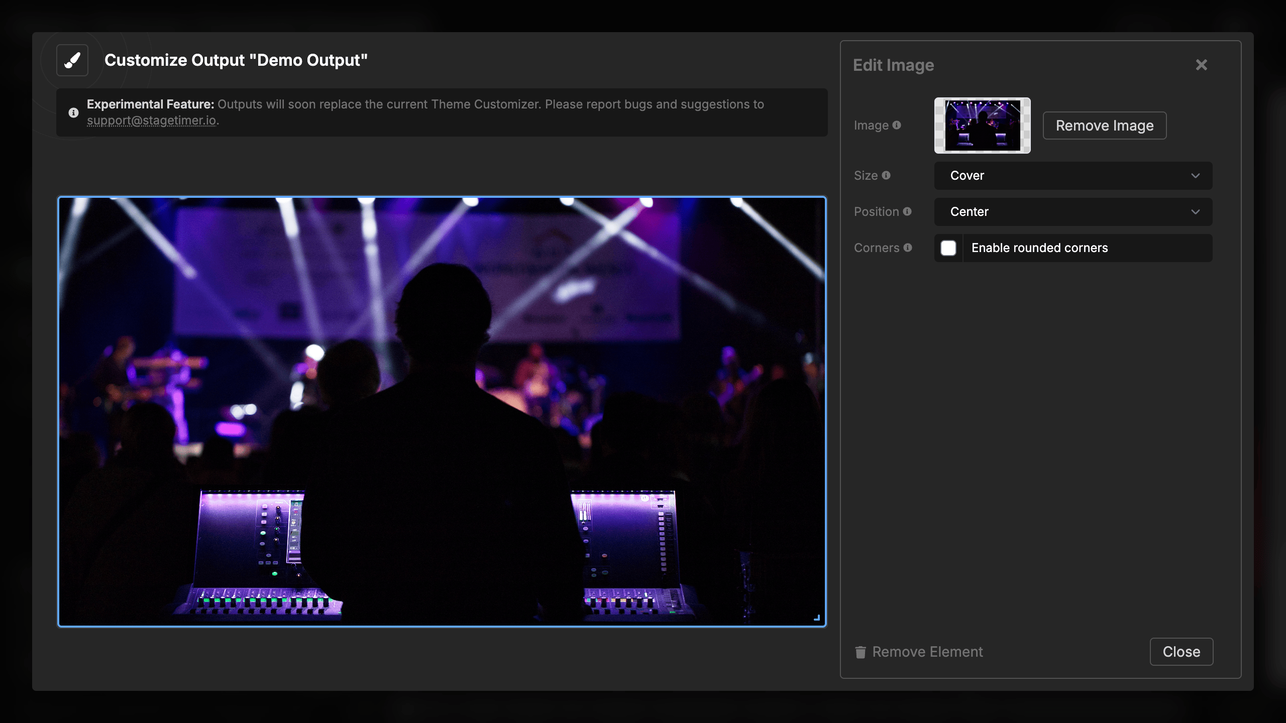 Image with cover sizing filling entire container