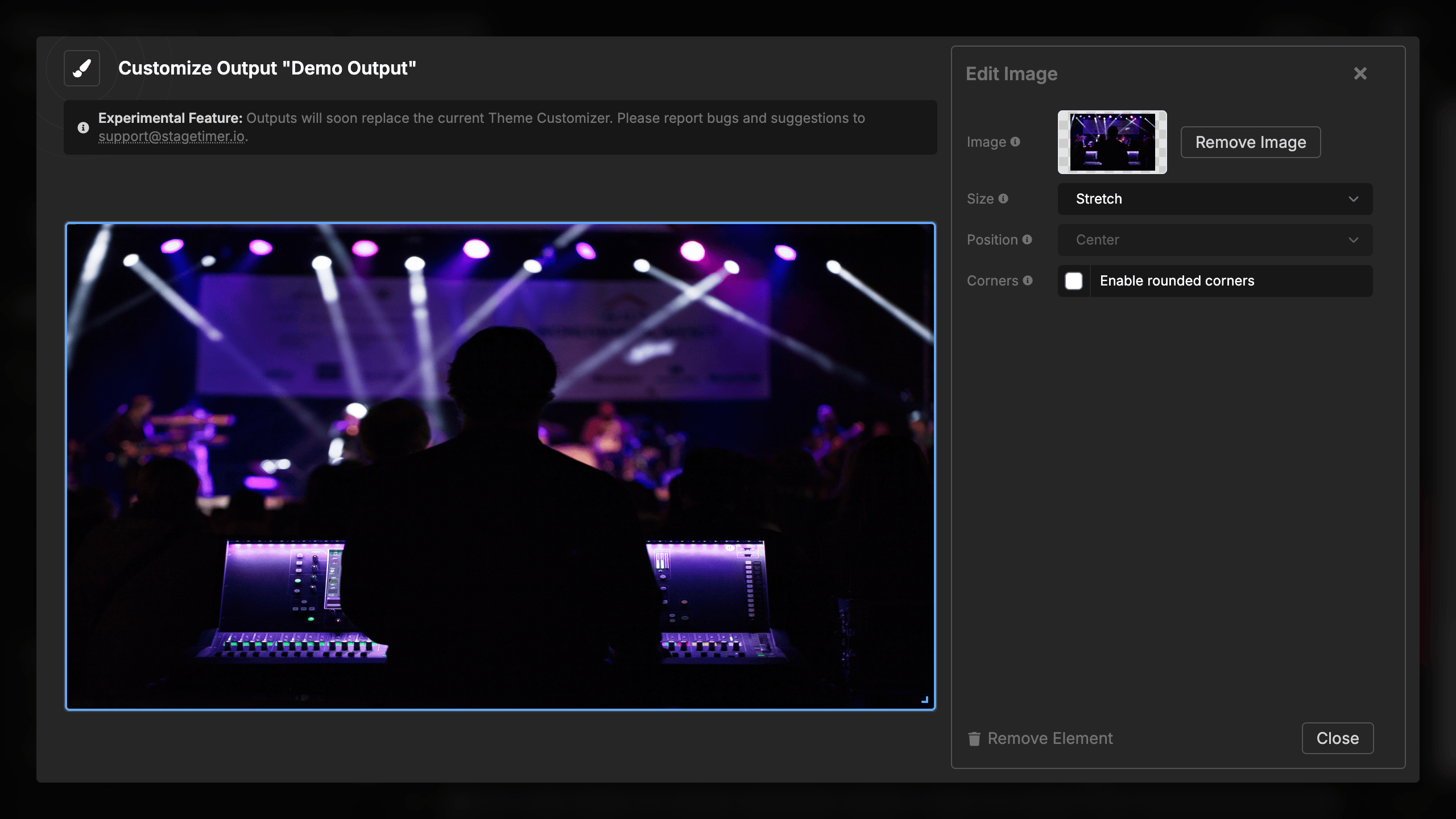 Image with stretch sizing distorting to fill space
