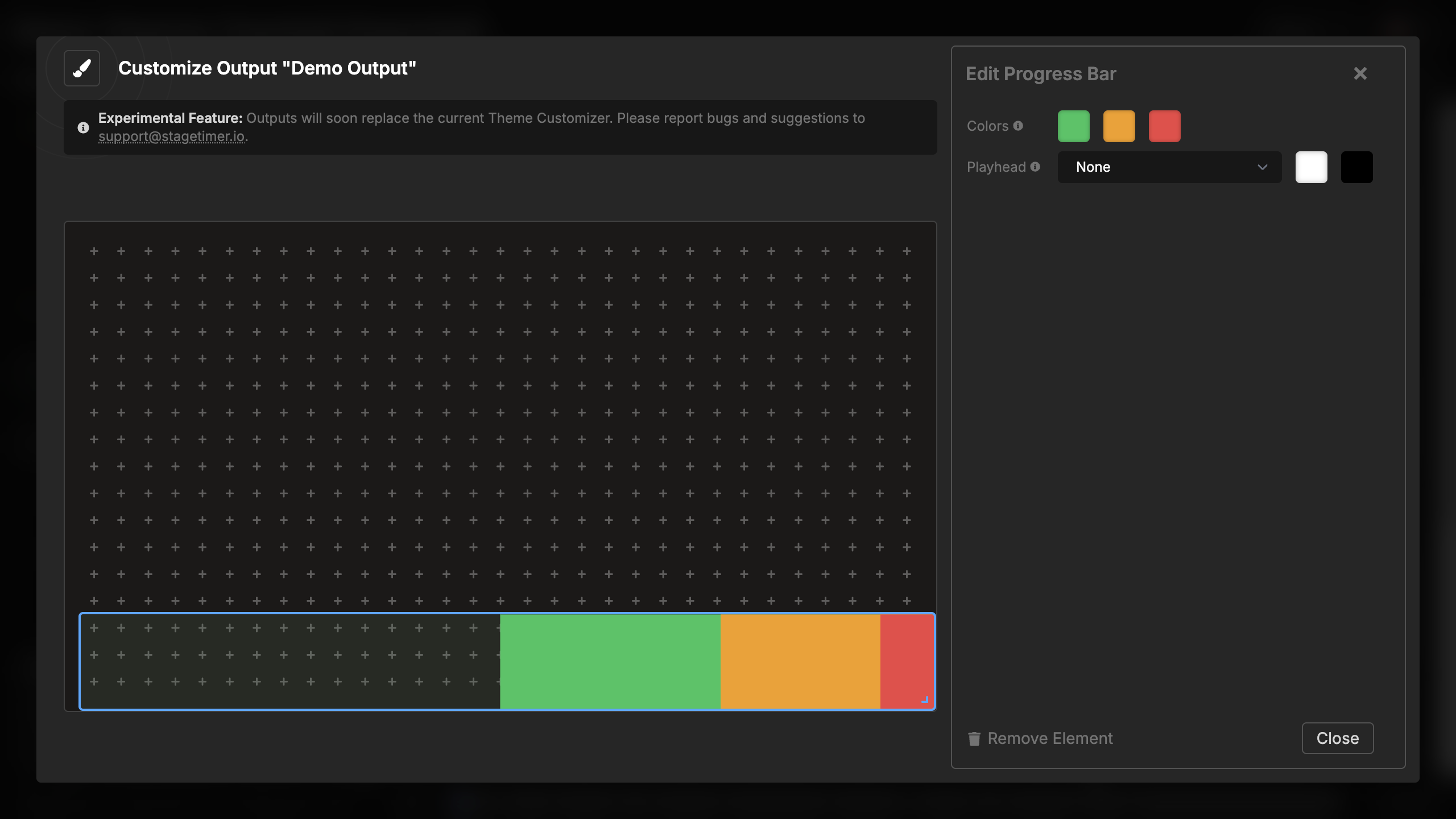 Progress bar with no playhead